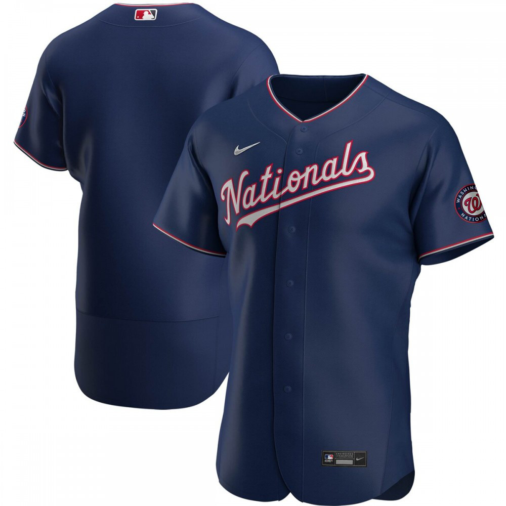 Washington Nationals Alternate Authentic Team Jersey - Navy-Pro Kit Vault | Brand New 26/27 Sports Jerseys